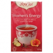 ZĀĻU TĒJA YOGI TEA WOMENS ENERGY - TONIZĒJOŠA, MAISIŅOS PAPĪRA APLOKSNĒS ( 401679) JN