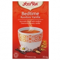 ZĀĻU TĒJA YOGI TEA BEDTIME ROOIBOS VANILLA, MAISIŅOS PAPĪRA APLOKSNĒS (402263) JN