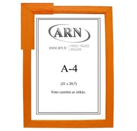 FOTO RĀMIS AR STIKLU A4 KOKA (art. 4i/47) MELNS