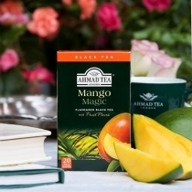 MELNĀ TĒJA AHMAD MANGO MAGIC, MAISIŅOS FOLIJA APLOKSNĒS (006989) J