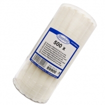 SALVETES GLĀZĒM 9cm BALTI 500GAB (899008)