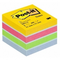 PIEZĪMJU LĪMLAPIŅA MINI KUBS POST-IT ULTRA, 51x51mm, 400 LAPIŅAS