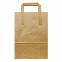 PAPĪRA MAISIŅI 26x14x32cm BRŪNI AR ROKTURIEM (100903)