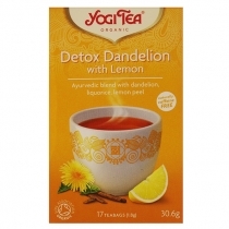 ZĀĻU TĒJA YOGI TEA FEEL PURE/DETOX WITH LEMON, MAISIŅOS PAPĪRA APLOKSNĒS (401860) JN